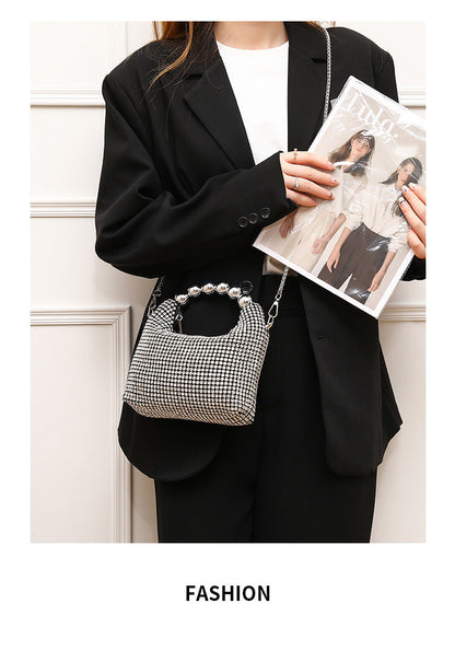 Shiny Rhinestone Clutch Chain Dinner Bag TinyTrek UAE