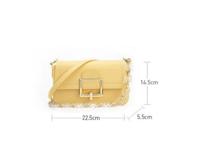 French Minority Textured Shoulder Cowhide Crossbody Bag Tiny Trek