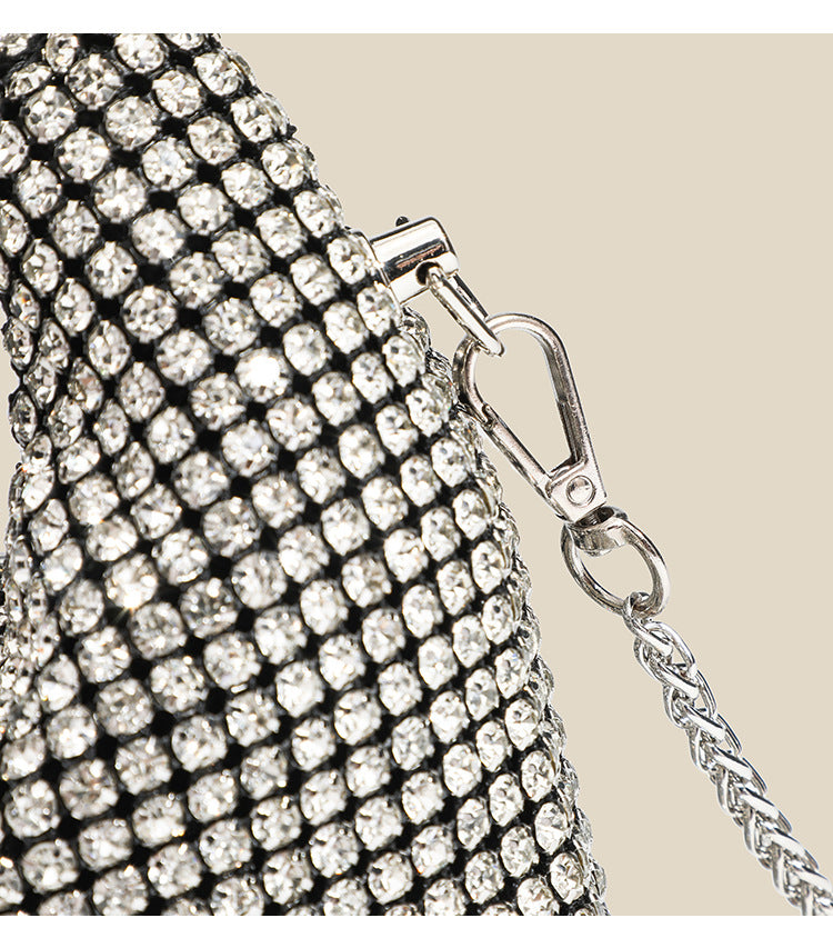 Shiny Rhinestone Clutch Chain Dinner Bag TinyTrek UAE