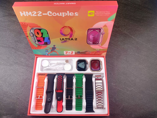 HM22-Couple Smart Watch TinyTrek UAE