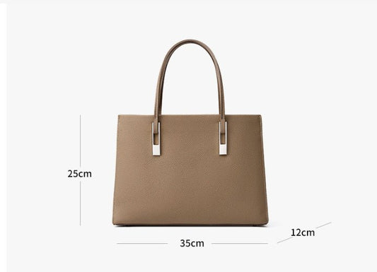 Large Capacity Top Layer Cowhide Tote TinyTrek UAE